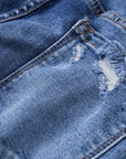 Angelina Distressed Flare Jeans