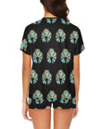 Turquoise Naja Women's Pajama Short Set
