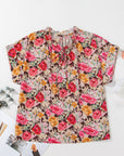 Rhea Floral Crew Neck Blouse