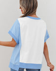 Waverly Exposed Seam Crew Neck Top