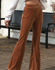 Charli High Waist Flare Corduroy Pants