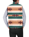 Cocoa Aztec Men's Puffy Vest