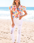 Chelsea Floral Bouquet Flutter Top