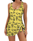 Cowgirl Graphics Skirted One Piece Swim Suit
