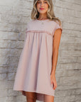 Kennedi Frilled Trim Loose Fit Mini Dress