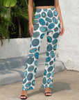 All Turquoise Flare Pants