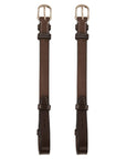 ExionPro Bridle Cheek Pieces With Hook Fastening - White Stitching