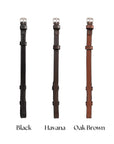ExionPro Bridle Cheek Pieces With Hook Fastening - Matching Stitching