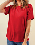 Plain Crew Neck Tee