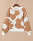 Floral Drop Shoulder Sweater