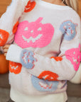 Halloween Pumpkin Crewneck Sweater