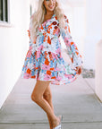 Kensley Floral Tiered Mini Dress