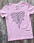 Kids Pink Fancy Boot Stitch Tee