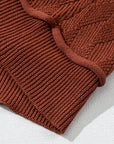 Hayden Textured Crew Neck Loose Sweater
