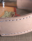 Hilason Western Leather Band Horse Mouth Steel Hackamore Bit W/ Curb Chain