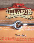 Hilason Western Horse Mouth Stainless Steel Ring Combo Snaffle Hackamore Bit