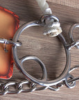 Hilason Western Horse Mouth Stainless Steel Ring Combo Snaffle Hackamore Bit