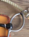 Hilason Western Horse Mouth Stainless Steel Ring Combo Snaffle Hackamore Bit