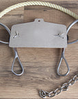 Hilason Western Horse Mouth Stainless Steel Ring Combo Snaffle Hackamore Bit