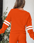 Varsity Stripe Sweatshirt and Short Set