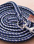 3/8" X 8' Weaver Leather Ends Poly Roper Rein W/ Snap Multi Color