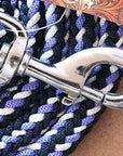 3/8" X 8' Weaver Leather Ends Poly Roper Rein W/ Snap Multi Color