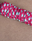 Hilason Horse Riding Poly Roping Lead Rope Burgundy 1/4"X8 Ft Snaps