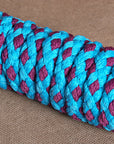 Hilason Horse Riding Poly Roping Lead Rope Burgundy 1/4"X8 Ft Snaps