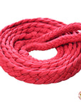 Hilason Braided Poly Barrel Racing Contest Reins Flat 1" X 8Ft Red