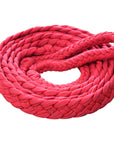 Hilason Braided Poly Barrel Racing Contest Reins Flat 1" X 8Ft Red