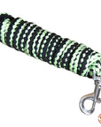 Hilason Horse Riding Poly Roping Lead Rope Burgundy 1/4"X8 Ft Snaps