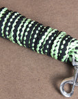 Hilason Horse Riding Poly Roping Lead Rope Burgundy 1/4"X8 Ft Snaps