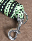 Hilason Horse Riding Poly Roping Lead Rope Burgundy 1/4"X8 Ft Snaps