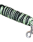 Hilason Horse Riding Poly Roping Lead Rope Burgundy 1/4"X8 Ft Snaps