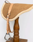 Hilason Natural Horsemanship Leather Bareback Western Treeless Saddle Pad