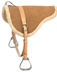 Hilason Natural Horsemanship Leather Bareback Western Treeless Saddle Pad