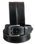 28 In Hilason Full Grain Western Leather Mens Womens Belt Black