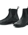 Ovation Horse Rider Energy Zip Front Synthetic Paddock Boots Black