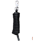 Horse Roping Lead Rope Riding Poly Blue Black White 1/4"X8 Ft Snaps