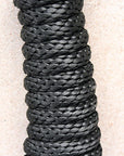 Horse Roping Lead Rope Riding Poly Blue Black White 1/4"X8 Ft Snaps