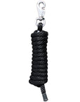 Horse Roping Lead Rope Riding Poly Blue Black White 1/4"X8 Ft Snaps