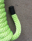 Horse Roping Lead Rope Riding Poly Blue Black White 1/4"X8 Ft Snaps
