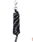 Horse Roping Lead Rope Riding Poly Blue Black White 1/4"X8 Ft Snaps