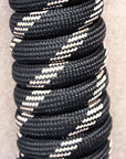 Horse Roping Lead Rope Riding Poly Blue Black White 1/4"X8 Ft Snaps