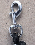 Horse Roping Lead Rope Riding Poly Blue Black White 1/4"X8 Ft Snaps
