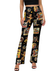 Vintage Cowgirl Collage Western Flare Pants