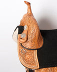 Hilason Western Horse Treeless Trail Barrel Saddle American Leather