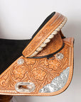 Hilason Western Horse Treeless Trail Barrel Saddle American Leather