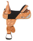 Hilason Western Horse Treeless Trail Barrel Saddle American Leather