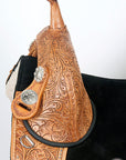 Hilason Western Horse Treeless Trail Barrel Saddle American Leather